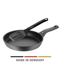 WMF PermaDur Premium Stielpfanne mit Wender, 28 cm| Küchenutensilien|Bratpfannen