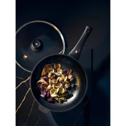 WMF PermaDur Premium Wok mit Glasdeckel, 30 cm| Woks|Pfannen Mit Deckel