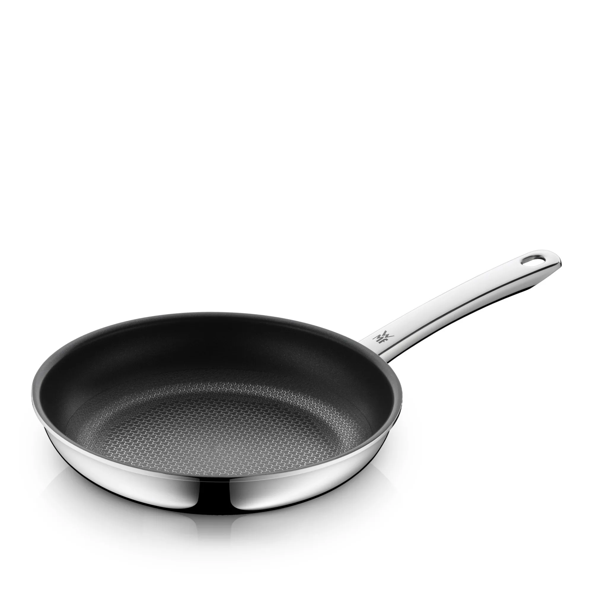 WMF Profi Resist Stielpfanne mit beschichtetem Schüttrand, 24 cm| Induktionspfannen|Bratpfannen