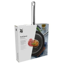 WMF Profi Resist Stielpfanne mit beschichtetem Schüttrand, 24 cm| Induktionspfannen|Bratpfannen