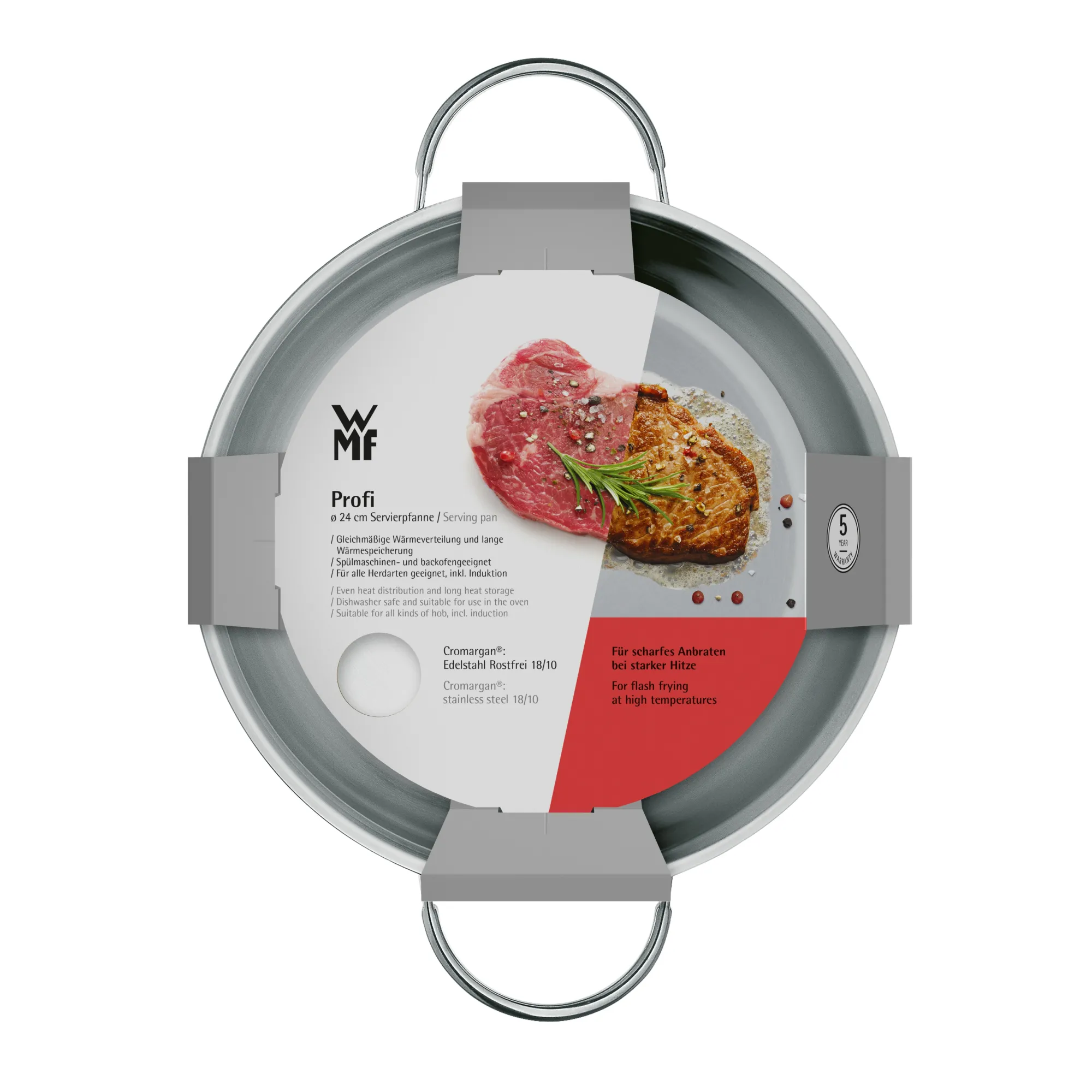 WMF Profi Servierpfanne, 24 cm| Induktionspfannen|Servierpfannen