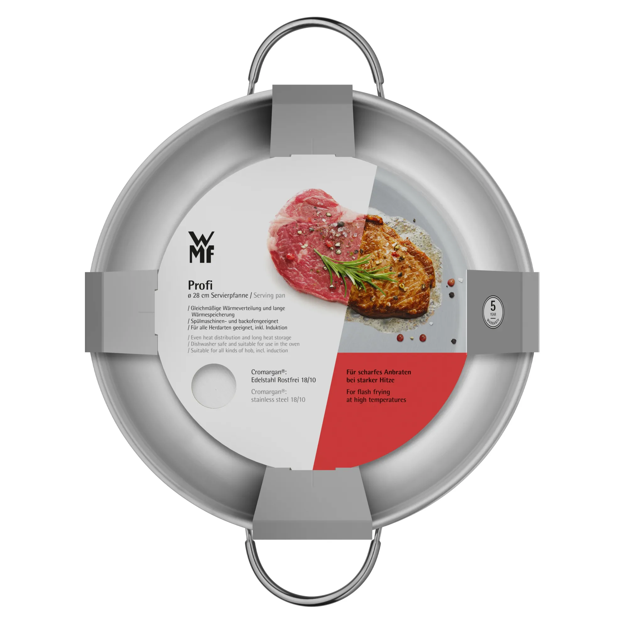 WMF Profi Servierpfanne, 28 cm| Servierpfannen|Induktionspfannen