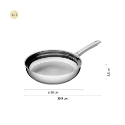 WMF Profi Stielpfanne, 20 cm| Induktionspfannen|Bratpfannen