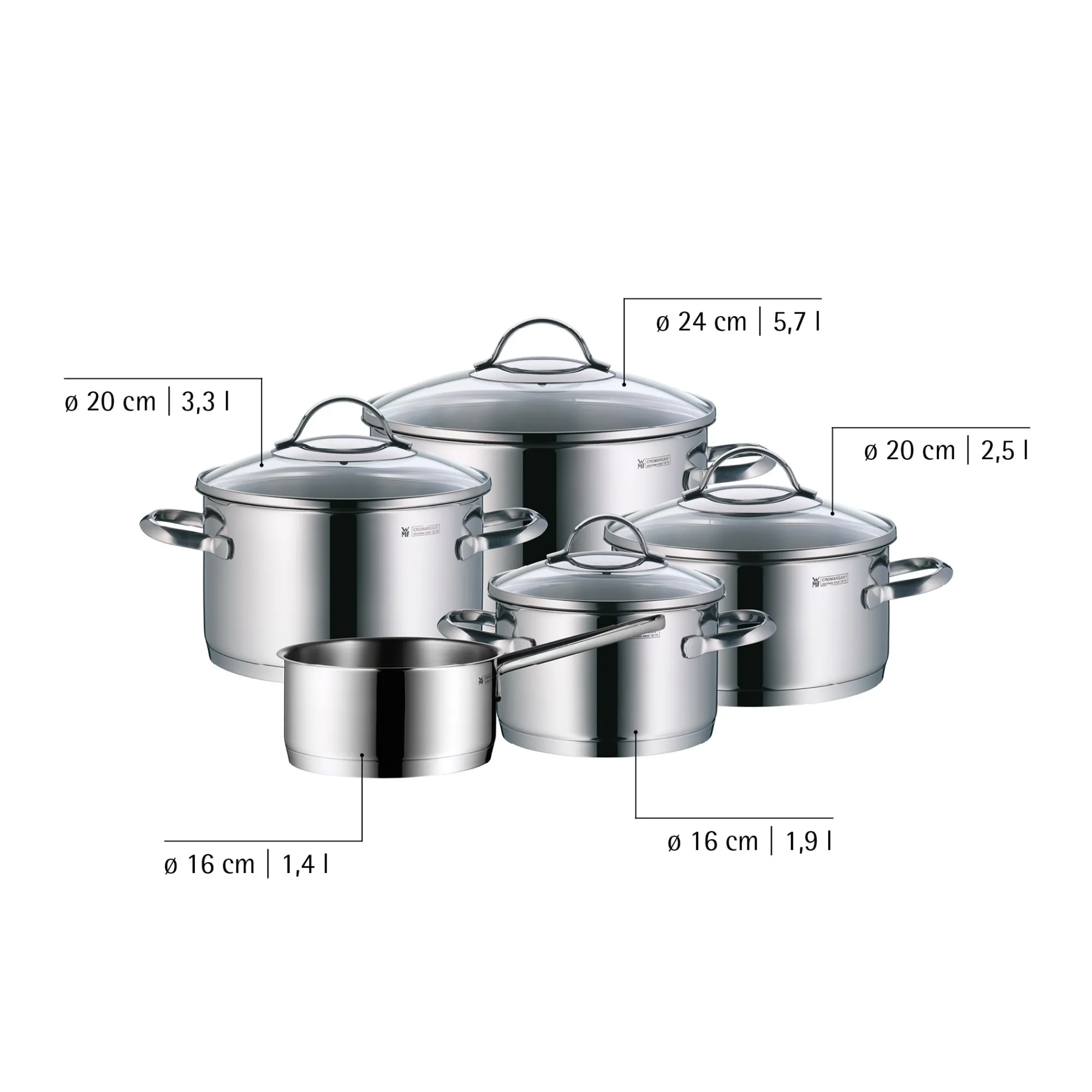 WMF Provence Plus Topf-Vorteils-Set*, 5-teilig| Topfsets