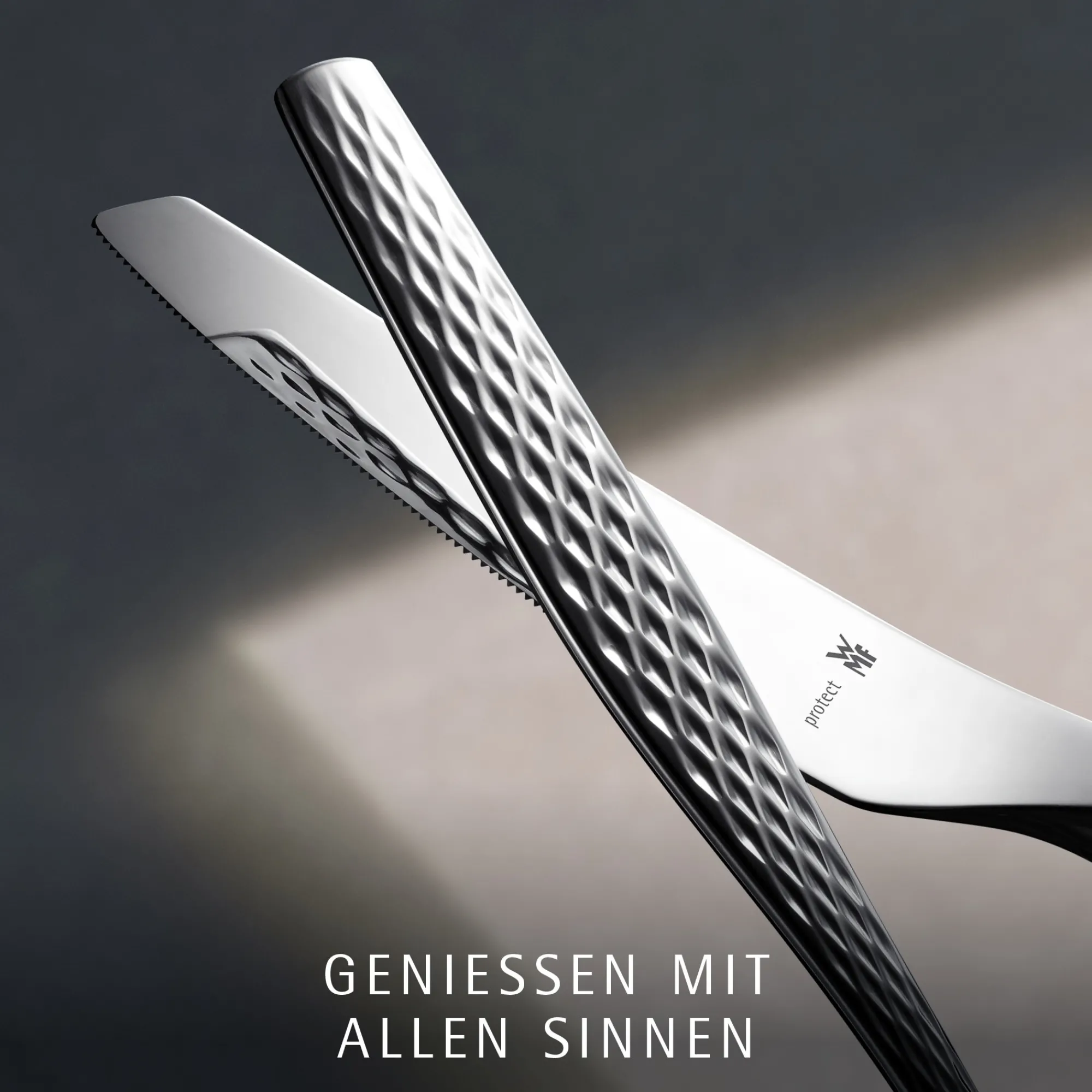 WMF Sentic Besteck-Set, 30-teilig, Cromargan protect®| Besteck-Sets