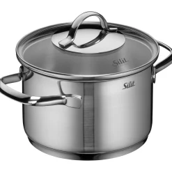 WMF Silit Achat Kochtopf mit Deckel, 16 cm| Induktionstöpfe