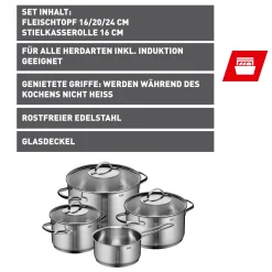 WMF Silit Achat Topf-Set, 4-teilig| Topfsets
