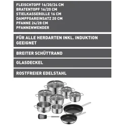WMF Silit Alicante Kochgeschirr-Set, 10-teilig| Topfsets