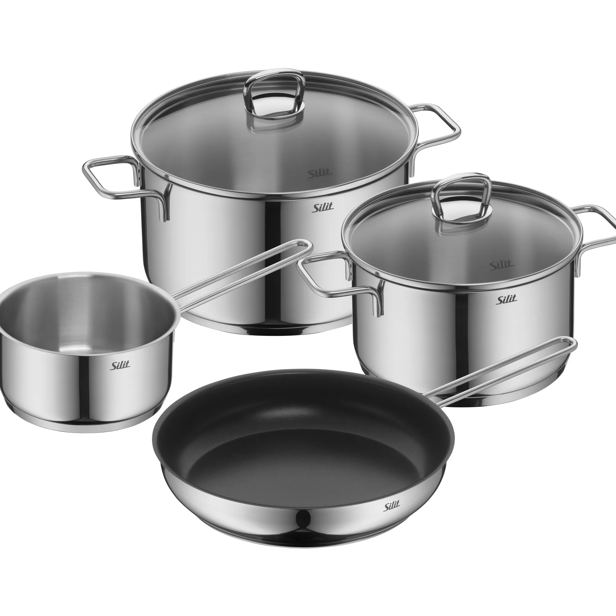 WMF Silit Alicante Kochgeschirr-Set, 4-teilig| Topfsets