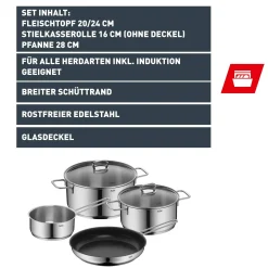 WMF Silit Alicante Kochgeschirr-Set, 4-teilig| Topfsets