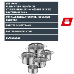 WMF Silit Alicante Topf-Set, 5-teilig| Topfsets