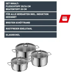 WMF Silit Alicante Topf-Set, 3-teilig| Topfsets