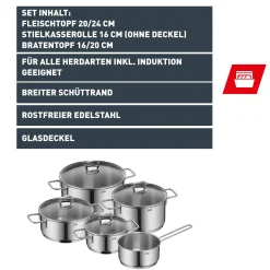 WMF Silit Alicante Topf-Set, 5-teilig| Topfsets