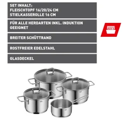 WMF Silit Alicante Topf-Set, 4-teilig| Topfsets