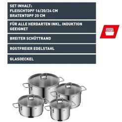 WMF Silit Alicante Topf-Set, 4-teilig| Topfsets