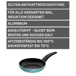 WMF Silit Belluna Stielpfanne, 20 cm, Grün| Induktionspfannen|Bratpfannen