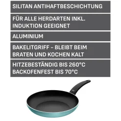 WMF Silit Belluna Stielpfanne, 28 cm, Grün| Induktionspfannen|Bratpfannen