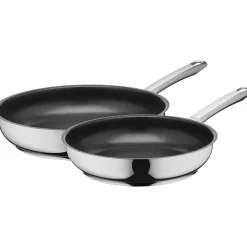 WMF Silit Calabria Pfannen-Set, 24 & 28 cm| Induktionspfannen|Pfannen-Sets