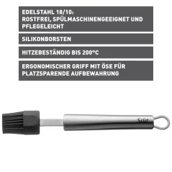 WMF Silit Classic Line Back-/Marinadenpinsel, 21,5 cm| Backutensilien