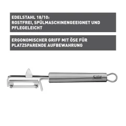 WMF Silit Classic Line Gemüseschäler, 19 cm| Küchenutensilien|Weitere Küchenmesser