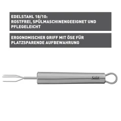 WMF Silit Classic Line Pellkartoffelgabel, 17 cm| Küchenutensilien