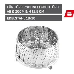 WMF Silit Dämpfkorb, 18,5 cm| Zubehör Töpfe