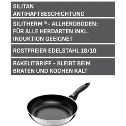 WMF Silit Domus Stielpfanne, 28 cm| Induktionspfannen|Bratpfannen