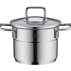 WMF Silit Extra Cook Mini-Kochtopf 12 cm mit Glasdeckel| Kochtöpfe