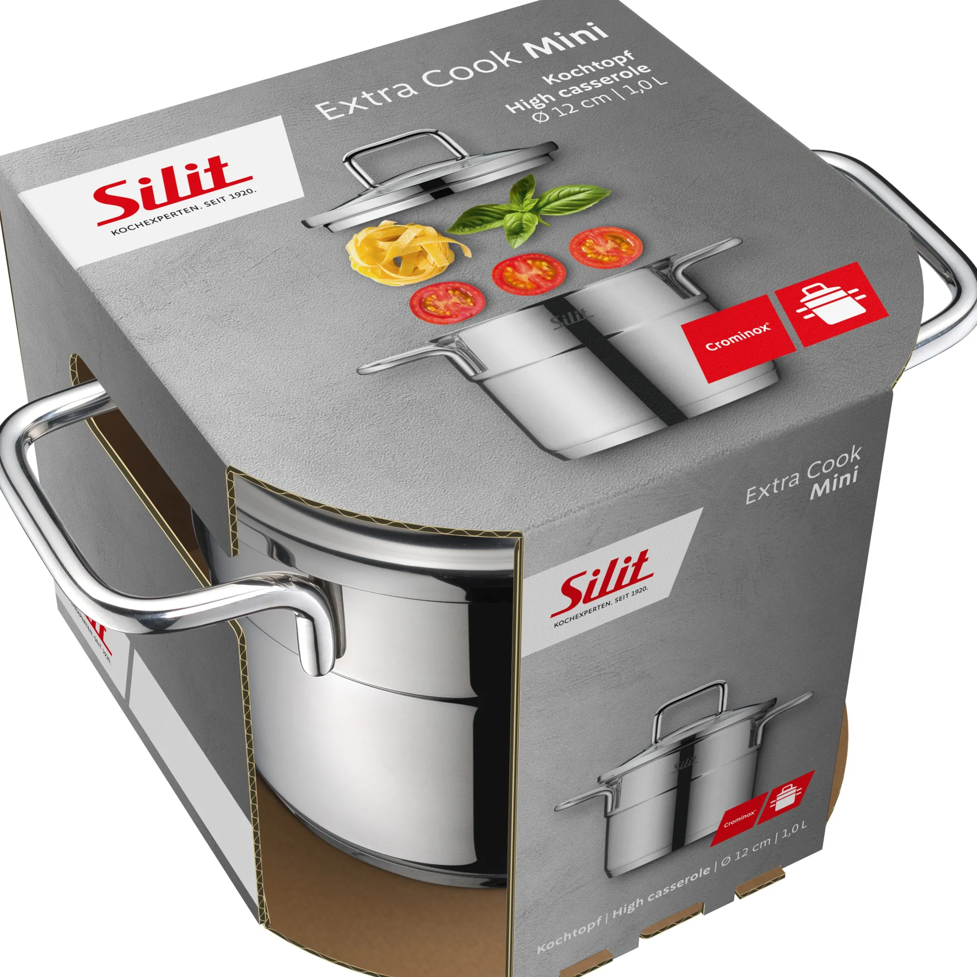 WMF Silit Extra Cook Mini-Kochtopf 12 cm mit Glasdeckel| Kochtöpfe