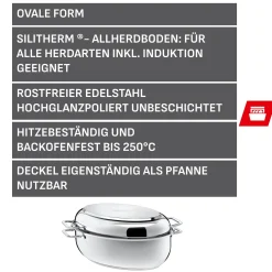 WMF Silit Extrabräter, oval| Bräter & Schmortöpfe