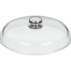 WMF Silit Glasdeckel mit Edelstahlgriff, 28 cm| Pfannendeckel