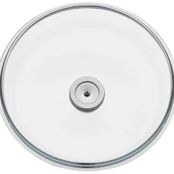 WMF Silit Glasdeckel mit Edelstahlgriff, 28 cm| Pfannendeckel
