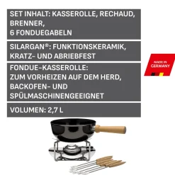 WMF Silit Käsefondue-Set, 9-teilig| Fondues|Fondues