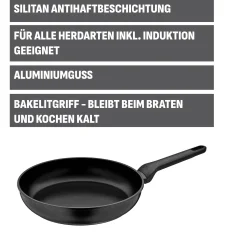 WMF Silit Merida Stielpfanne, 28 cm| Induktionspfannen|Bratpfannen