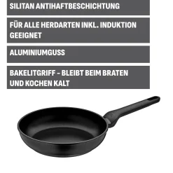 WMF Silit Merida Stielpfanne, 24 cm| Induktionspfannen|Bratpfannen