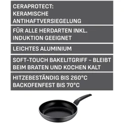 WMF Silit Messino Stielpfanne, 28 cm| Induktionspfannen|Bratpfannen
