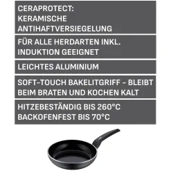 WMF Silit Messino Stielpfanne, 24 cm| Induktionspfannen|Bratpfannen