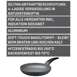 WMF Silit Montano Stielpfanne, 24 cm| Induktionspfannen|Bratpfannen