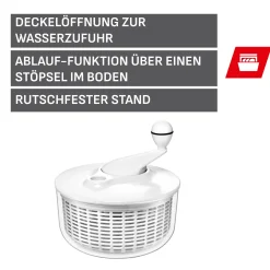 WMF Silit Salatschleuder, Weiß| Schüsseln