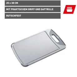 WMF Silit Schneidebrett, Grau, 38 x 25 cm| Schneidebretter