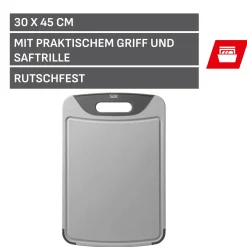 WMF Silit Schneidebrett, Grau, 45 x 30 cm| Schneidebretter