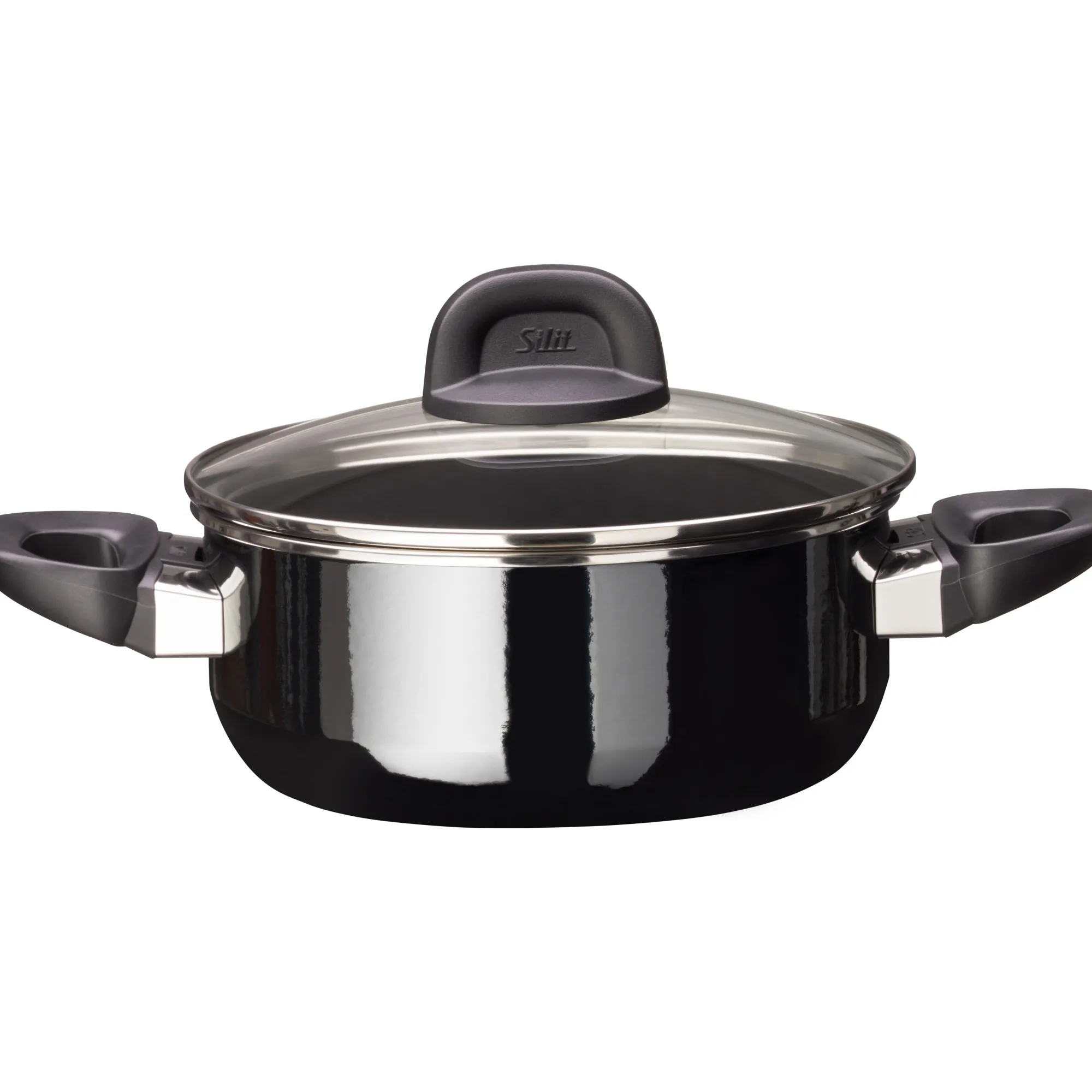 WMF Silit Silargan® Modesto Bratentopf mit Deckel, 20 cm, Black| Bratentöpfe