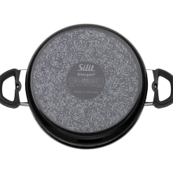 WMF Silit Silargan® Modesto Kochtopf mit Deckel, 24 cm, Black| Kochtöpfe|Induktionstöpfe