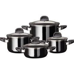 WMF Silit Silargan® Modesto Topf-Set 4-teilig, Black| Topfsets