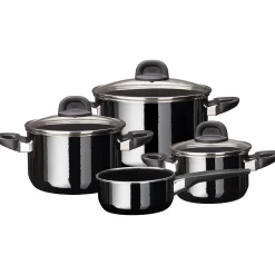 WMF Silit Silargan® Modesto Topf-Set 4-teilig, Black| Topfsets