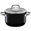 WMF Silit Silargan® Passion Kochtopf mit Deckel, 16 cm, Black| Kochtöpfe|Induktionstöpfe