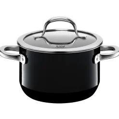 WMF Silit Silargan® Passion Kochtopf mit Deckel, 16 cm, Black| Kochtöpfe|Induktionstöpfe