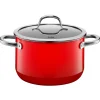 WMF Silit Silargan® Passion Kochtopf mit Deckel, 20 cm, Red| Kochtöpfe|Induktionstöpfe