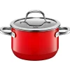 WMF Silit Silargan® Passion Kochtopf mit Deckel, 16 cm, Red| Kochtöpfe|Induktionstöpfe