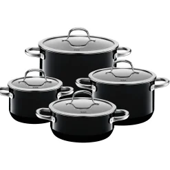 WMF Silit Silargan® Passion Topf-Set, 4-teilig, Black| Topfsets